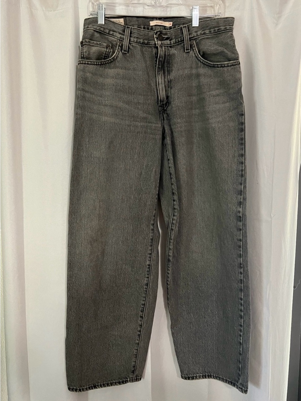 Levi's Women's Boyfriend Baggy Dad Jeans in Washed Grey Gray